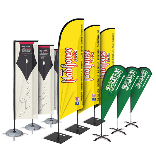Feather Banners and Tear drop banners